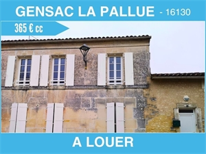 t2 à la location -   16130  GENSAC LA PALLUE, surface 44 m2 location t2 - UBI453654092
